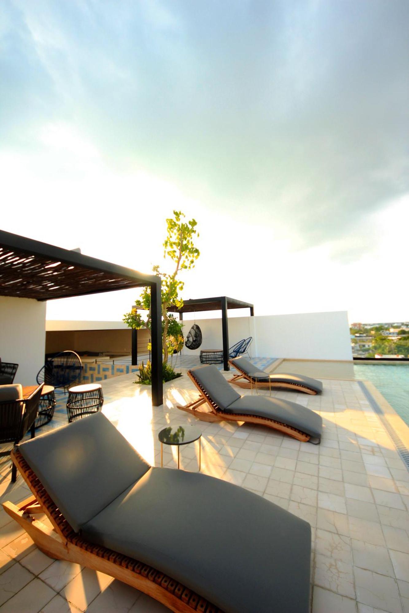 Apartment Near The Beach, Rooftop, Pool, Sea View. Playa del Carmen Bagian luar foto